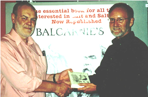 Philip Barlo and Dave Shaw - book launch of Balgarnie's Salt.