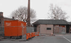 Toilet block in car park area, Caroline Street