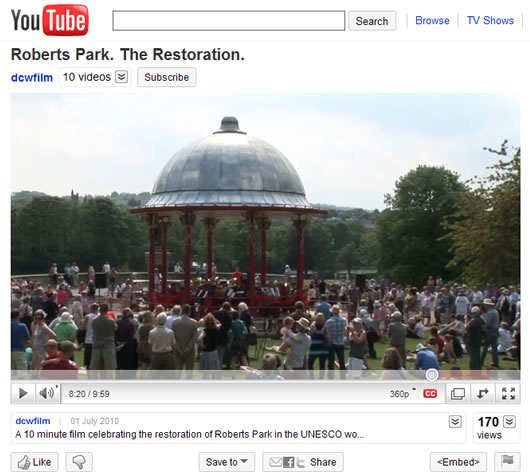 David Weber's film on the Restoration of Roberts Park