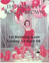 House of Rose and Brown, 1st birthday
