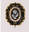 Forget-me-not brooch, c. 1850