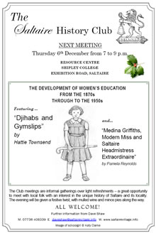 History Club poster: 6 December 2007