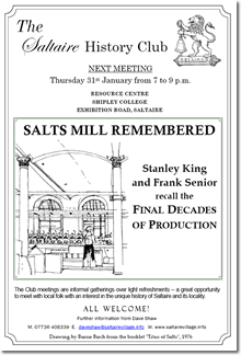 History Club poster, 31 January 2008