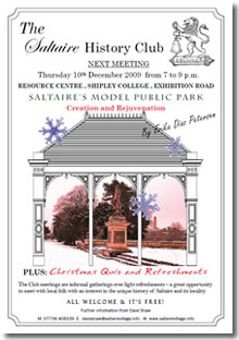History Club poster, 11 December 2009