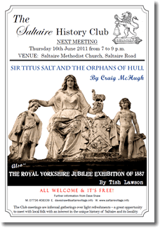 Saltaire History Club meeting, 16 June 2011