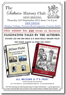 Saltaire History Club meeting, 22 September 2011