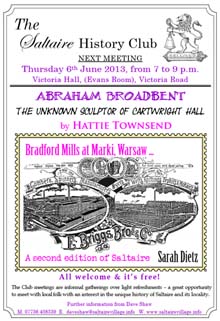 Saltaire History Club, June 2013