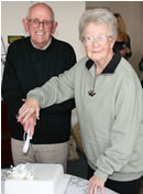 Leslie and Anne Lumb on their diamond wedding anniversary.