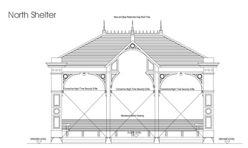 Roberts Park, North Shelter building plan