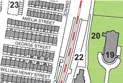 Saltaire street map, courtesy of Barlo & Shaw