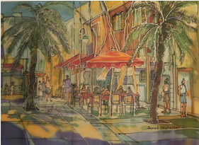 Plaza Spain by artist, Janet Nicholson